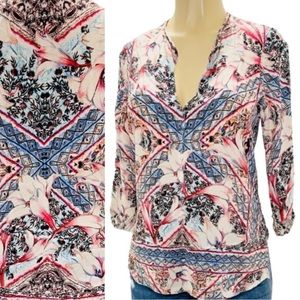 Rory Beca floral silk blouse